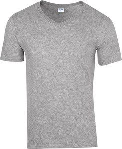 Gildan GI64V00 - T-Shirt Homme Col V 100% Coton Sport Grey