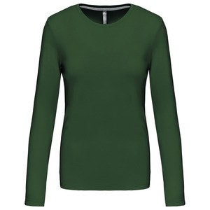 Kariban K383 - T-SHIRT COL ROND MANCHES LONGUES FEMME Forest Green