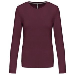 Kariban K383 - T-SHIRT COL ROND MANCHES LONGUES FEMME Wine