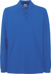 Fruit of the Loom SC63310 - Polo Piqué Manches Longues Royal Blue