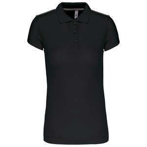 ProAct PA481 - POLO MANCHES COURTES FEMME Black/Black
