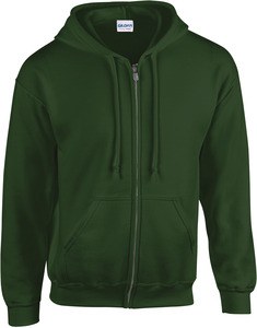 Gildan GI18600 - Sweat-Shirt Homme Zippé avec Capuche Forest Green