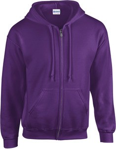 Gildan GI18600 - Sweat-Shirt Homme Zippé avec Capuche Purple