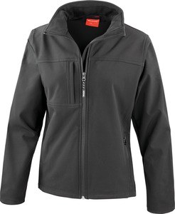 Result R121F - VESTE SOFTSHELL FEMME Black/Black