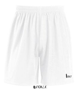 SOL'S 90102 - Short Basique Adulte BORUSSIA Blanc