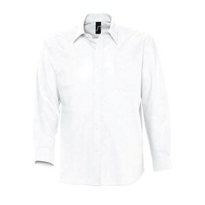 SOL'S 16000 - Boston Chemise Homme Oxford Manches Longues Blanc