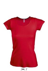 SOL'S 11865 - Tee-Shirt Femme Col Rond MOODY Rouge