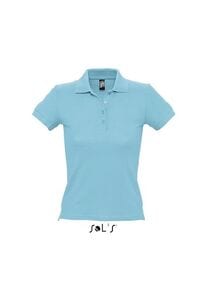 SOL'S 11310 - PEOPLE Polo Femme Bleu atoll