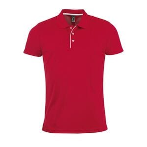 SOL'S 01180 - PERFORMER MEN Polo Sport Homme Rouge
