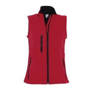 SOL'S 46801 - RALLYE WOMEN Softshell Femme Sans Manches Rouge piment