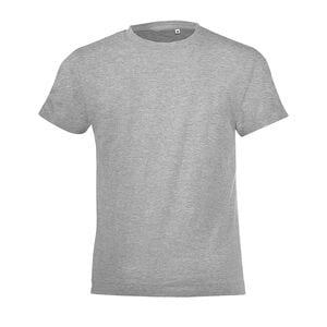 SOL'S 01183 - REGENT FIT KIDS Tee Shirt Enfant Col Rond Gris Chiné