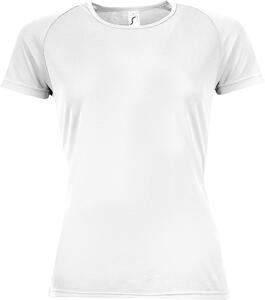 SOL'S 01159 - SPORTY WOMEN Tee Shirt Femme Manches Raglan Blanc