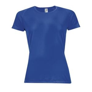 SOL'S 01159 - SPORTY WOMEN Tee Shirt Femme Manches Raglan Bleu Royal