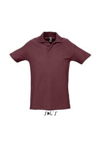 SOL'S 11362 - SPRING II Polo Homme Bordeaux