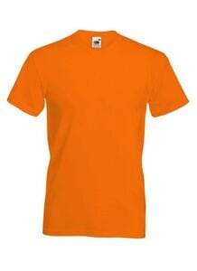 Fruit of the Loom SS034 - T-Shirt Homme Col V Orange