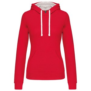 Kariban K465 - Sweat-shirt capuche contrastée femme