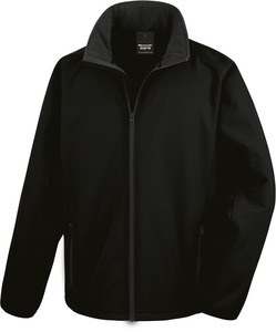 Result R231M - Veste Softshell "printable" Homme Black / Black