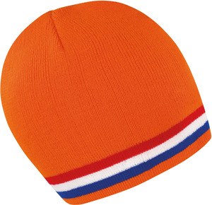 Result R368X - Bonnet "Supporter" Orange / Red / White / Blue