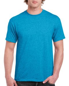 Gildan GN180 - Tee shirt pour Adulte en Coton Lourd Heather Sapphire