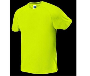 Starworld SW300 - T-Shirt Technique Homme Manches Raglan Fluorescent Yellow
