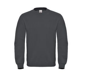 B&C BCID2 - Sweat Col Rond Coton Anthracite