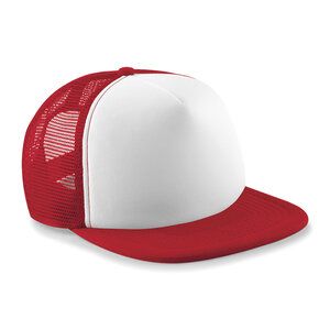 Beechfield BF645 - Casquette Vintage Snapback Trucker Classic Red/White