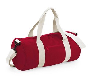 Bag Base BG144 - Sac Voyage Barrel Bag Classic Red/Off White