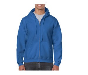 Gildan GN960 - Sweat Capuche Homme Grand Zip Bleu Royal