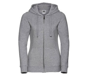 Russell JZ66F - Sweat Capuche Zippé Femme Authentique Light Oxford