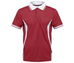 Pen Duick PK105 - Polo Sport Respirant Homme Quick Dry Red/White