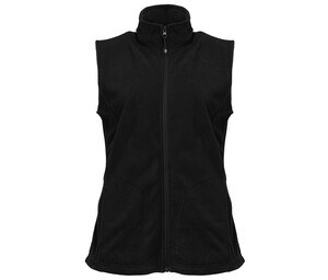 Pen Duick PK709 - Gilet Polaire Femme Grand Zip Coupe Cintrée Noir