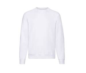 Fruit of the Loom SC260 - Pull À Manches Raglan Homme Blanc