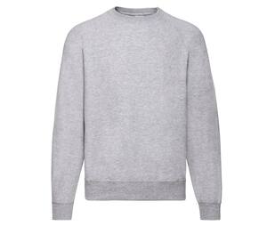 Fruit of the Loom SC260 - Pull À Manches Raglan Homme Heather Grey