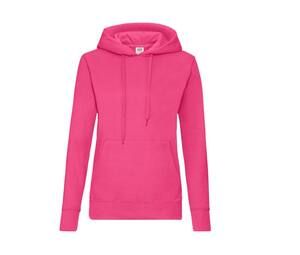 Fruit of the Loom SC269 - Sweat À Capuche Femme Avec Poche Kangourou Fuchsia