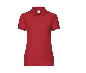 Fruit of the Loom SC281 - Polo Piqué Femme Rouge