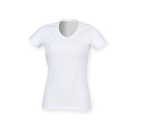 Skinnifit SK122 - Tee-Shirt Stretch Col V pour Femme