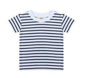 Larkwood LW027 - Tee-Shirt Enfant 100% Coton Blanc/Navy