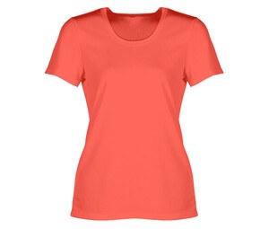 Sans Étiquette SE101 - Tee-Shirt Respirant Femme Fluorescent Orange