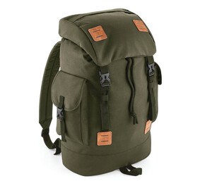 Bag Base BG620 - sac à dos explorer Urbain Vintage Vert Militaire/Tan
