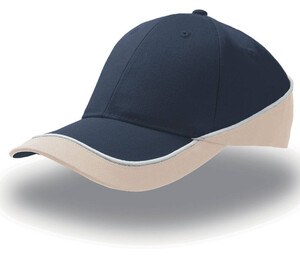 Atlantis AT088 - Casquette 6 Pans Constratée Navy/Kaki