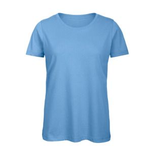 B&C BC02T - Tee-Shirt Femme 100% Coton Ciel