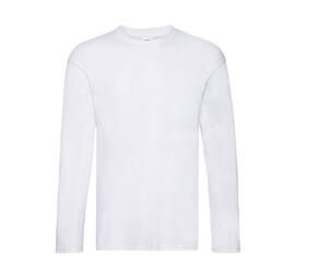 Fruit of the Loom SC223 - T-Shirt Manches Longues Blanc