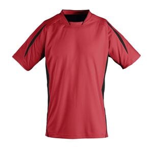 SOL'S 01639 - MARACANA 2 KIDS SSL Maillot Travaillé Enfant Manches Courtes Red / Black