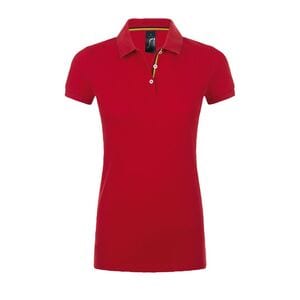 SOL'S 01407 - PATRIOT WOMEN Polo Femme Red / Black