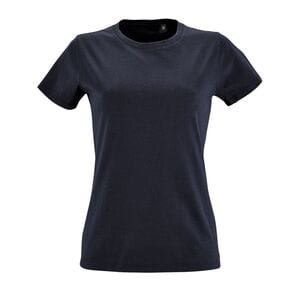 SOL'S 02080 - Imperial FIT WOMEN Tee Shirt Femme Col Rond Ajusté French Navy