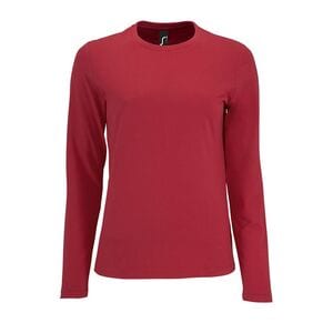 SOL'S 02075 - Imperial LSL WOMEN Tee Shirt Femme Manches Longues Rouge