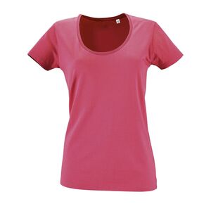 SOL'S 02079 - Metropolitan Tee Shirt Femme Col Rond Décolleté Flash Pink