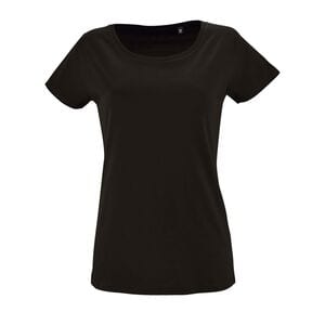 SOL'S 02077 - Milo Women Tee Shirt Femme Manches Courtes Noir profond
