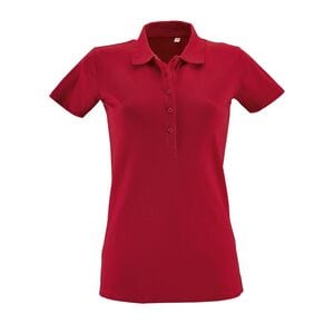 SOL'S 01709 - PHOENIX WOMEN Polo Coton élasthanne Femme Rouge