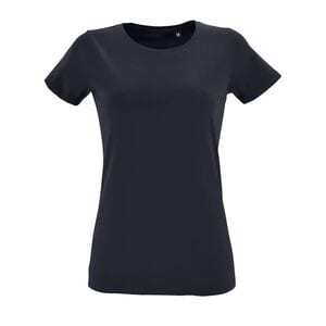 SOL'S 02758 - Regent Fit Women Tee Shirt Femme Col Rond Ajusté French Navy
